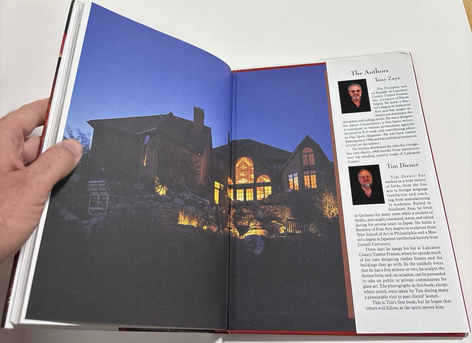 Timber Frame Houses Schiffer Hardcover Book DJ Zaya Diener Wood Wooden Homes