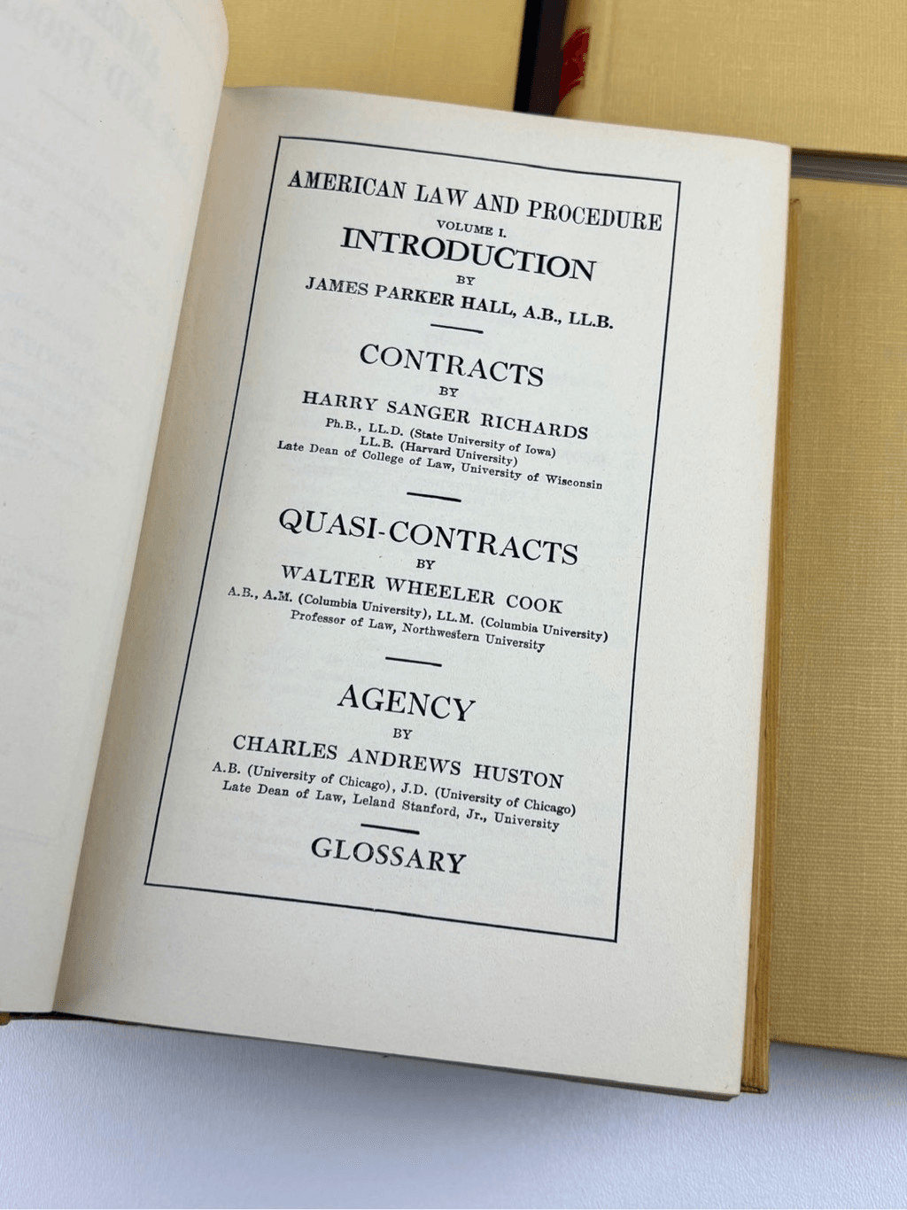Vintage 1952 American Law & Procedure Law Books 14 Volume La Salle Complete Set