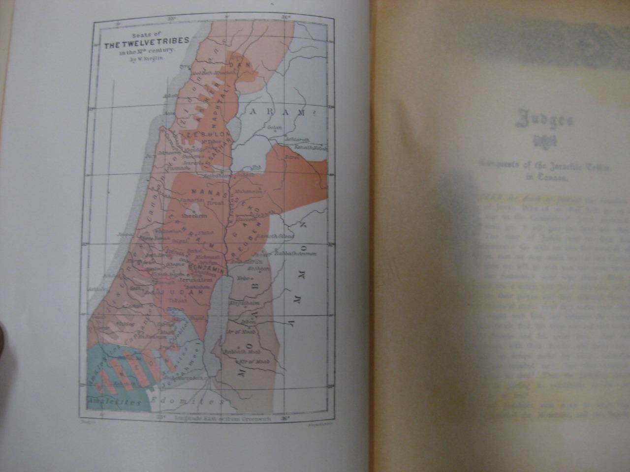 1898 New York THE BOOK OF JUDGES polychrome edition by George Foot Moore