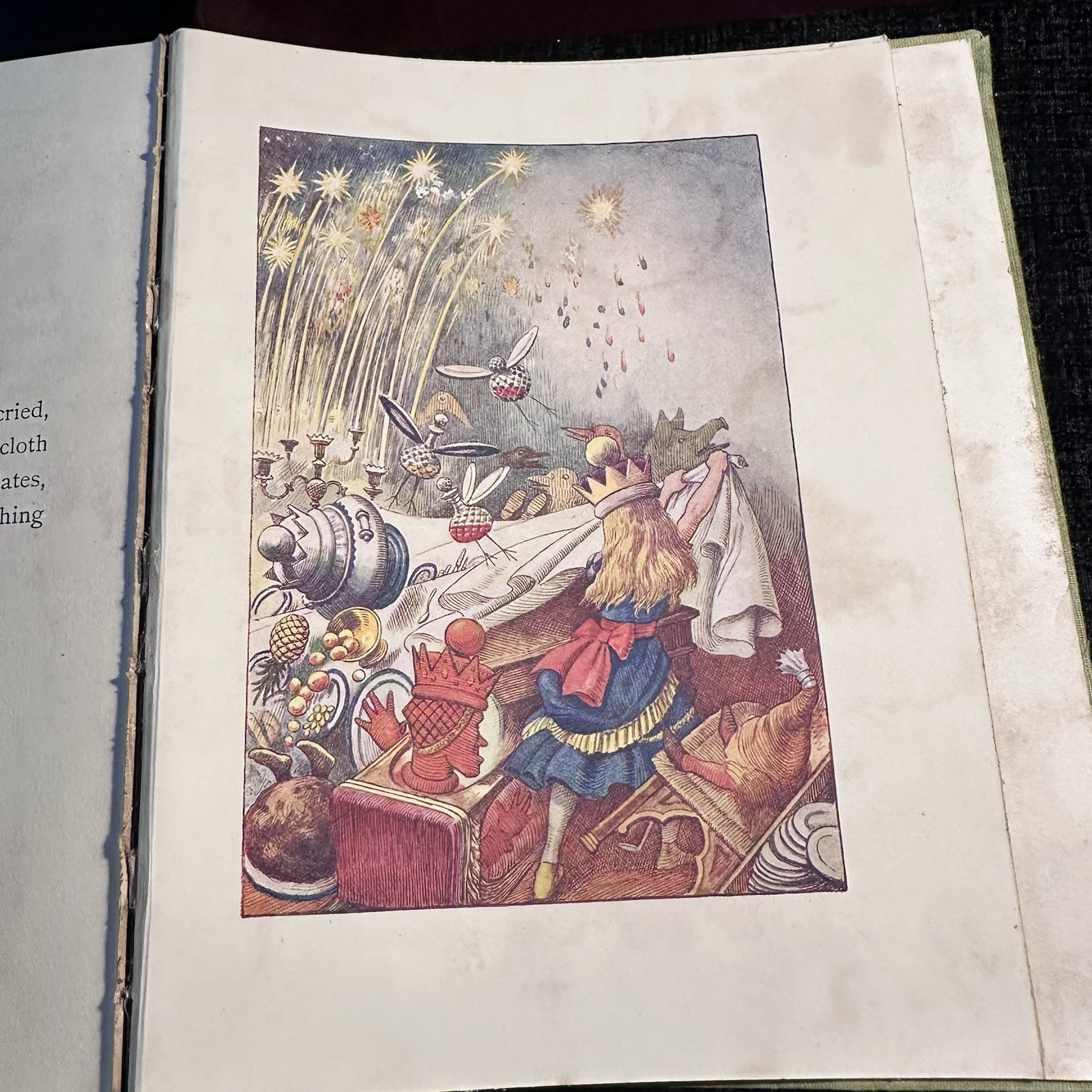 1934 Through The Looking Glass Lewis Carroll Macmillan Hardback SPARES REPAIR