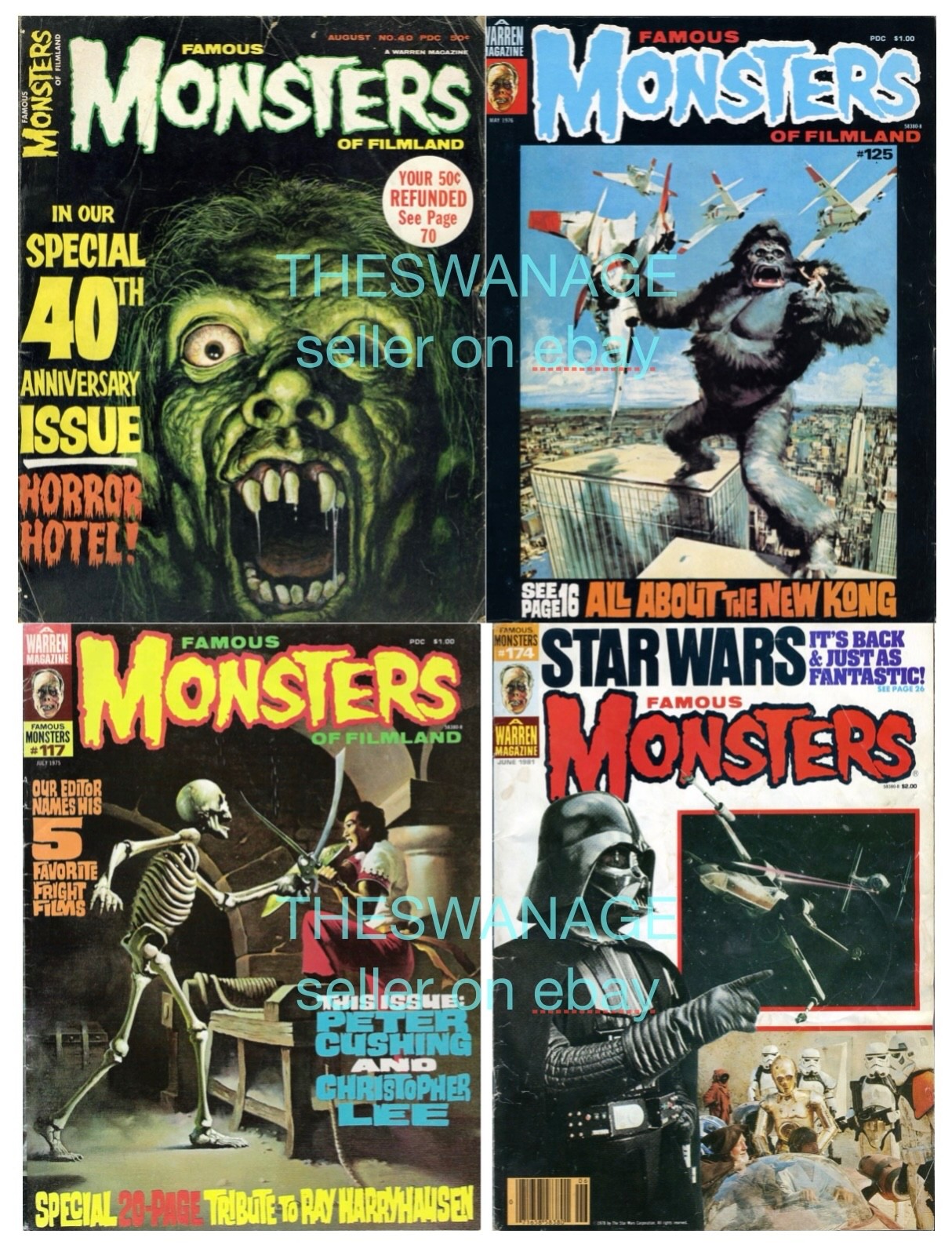 CREEPY, EERIE, VAMPIRELLA MAGAZINES FULL RUNS (400+ issues!) + EXTRAS on USB