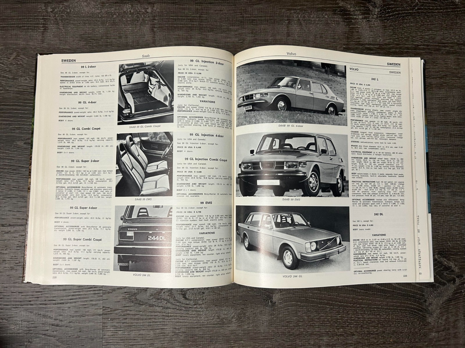 World Cars 1976 Vintage Book The Automobile Club of Italy Herald Books New York