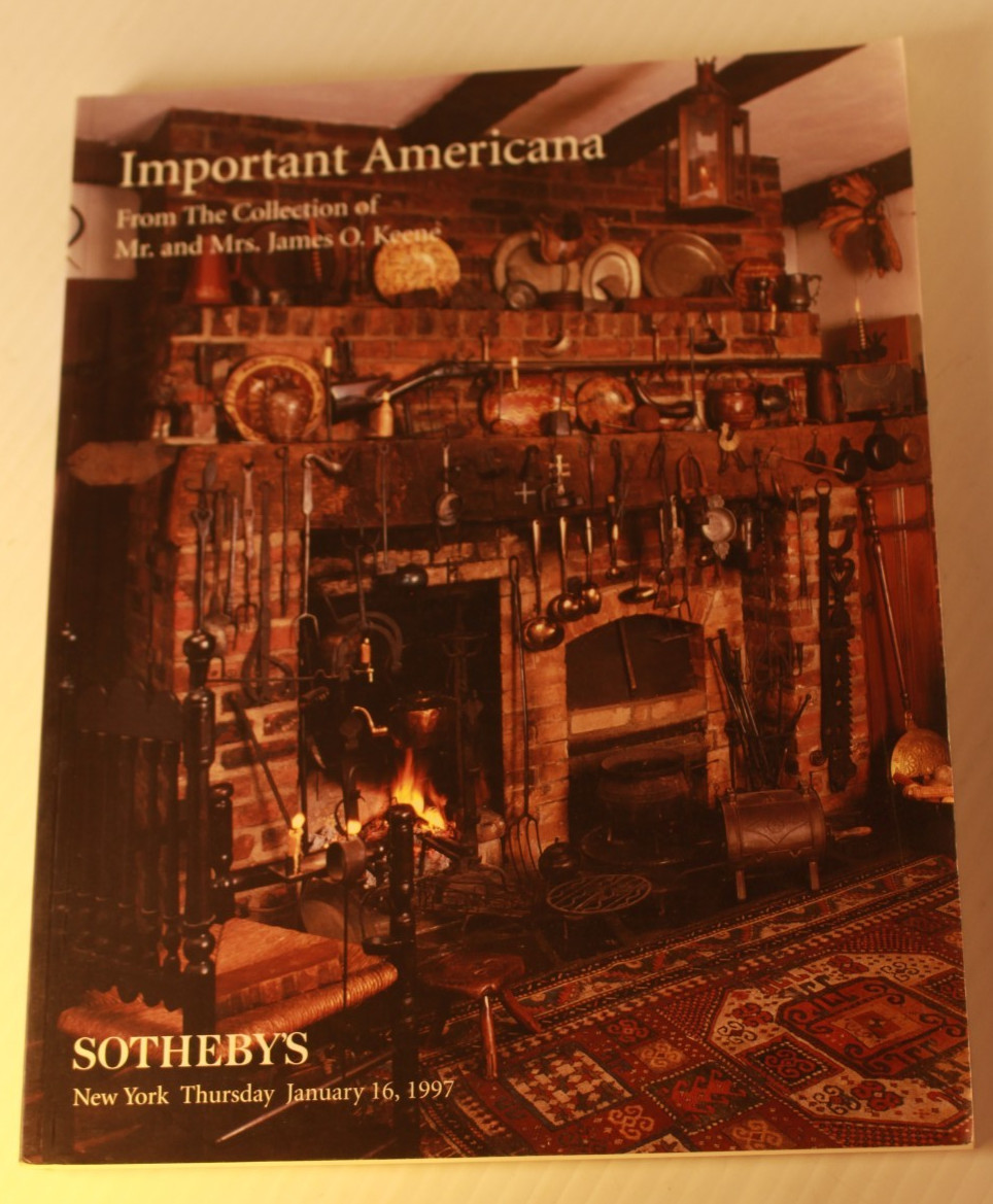 Sotheby’s Important Americana Collection Mr & Mrs James O. Keene Jan 16 1997
