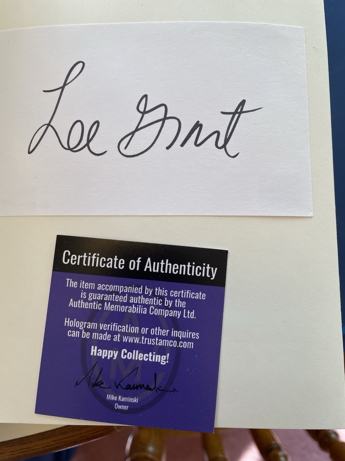 I SAID YES TO EVERYTHING **SIGNED BOOKPLATE ** First edition – LEE GRANT
