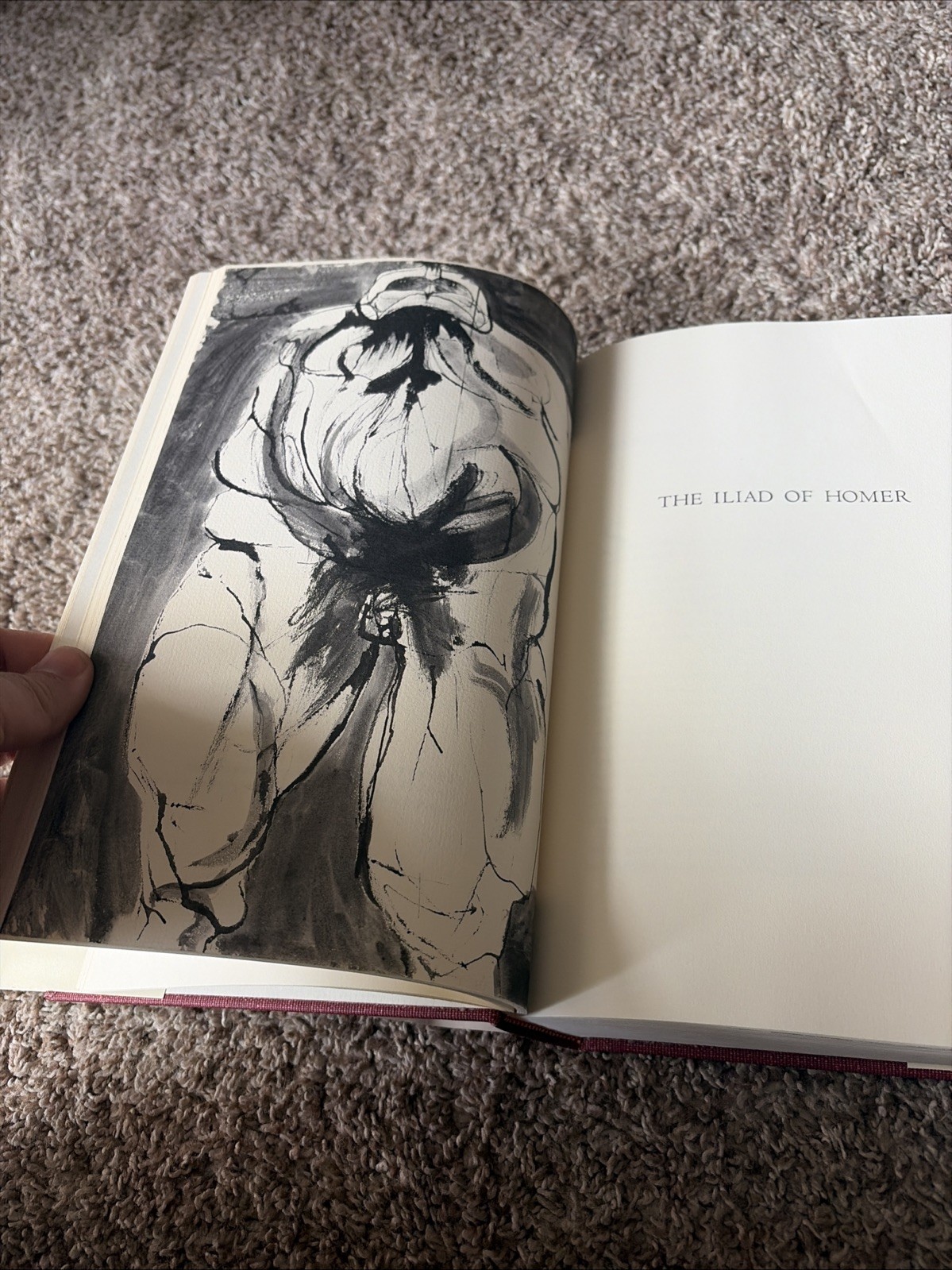 The Iliad of Homer 1962 By Richmond Lattimore Drawings By Leonard Baskin