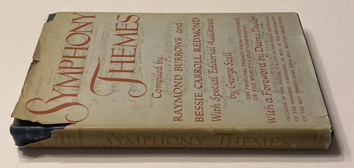 Symphony Themes, HC DJ, 1942, Fifth Printing, Burrows & Redmond