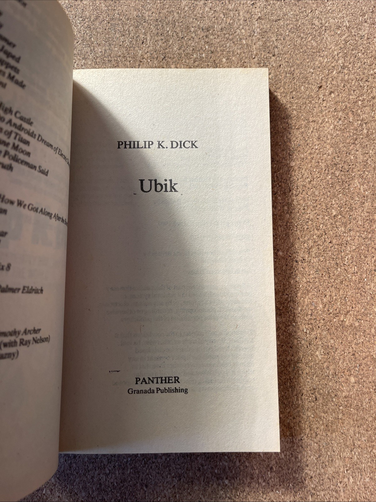 UBIK By Philip K. Dick, UK Paperback VGC 1984 Atomic Skull Cover