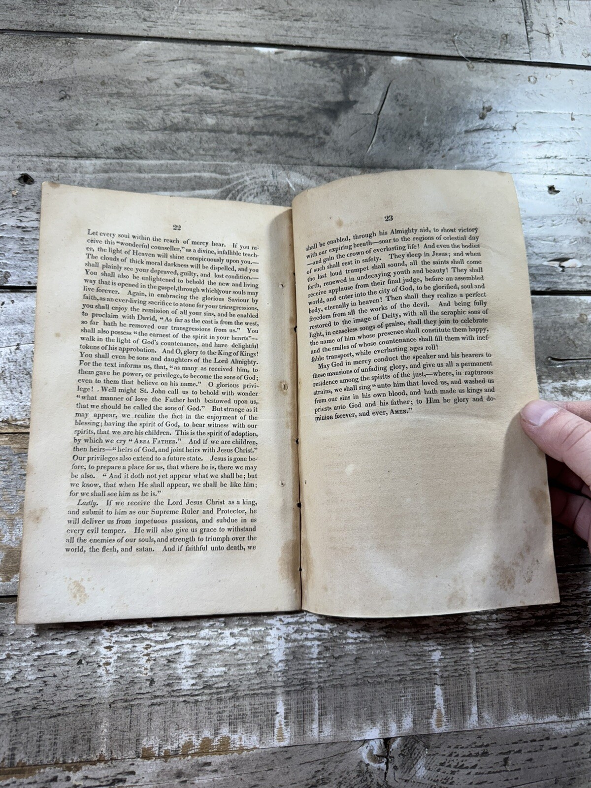 1828 Antique Religious Sermon “Substance of a Sermon in Cincinnati” Wright