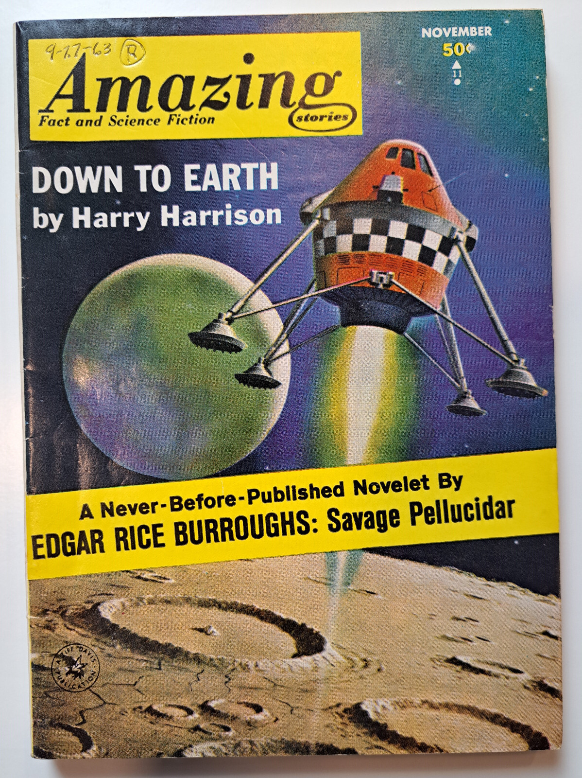 Philip K. Dick story 1st pub “Ragland Park” Amazing Stories Nov 1963 Sci-Fi