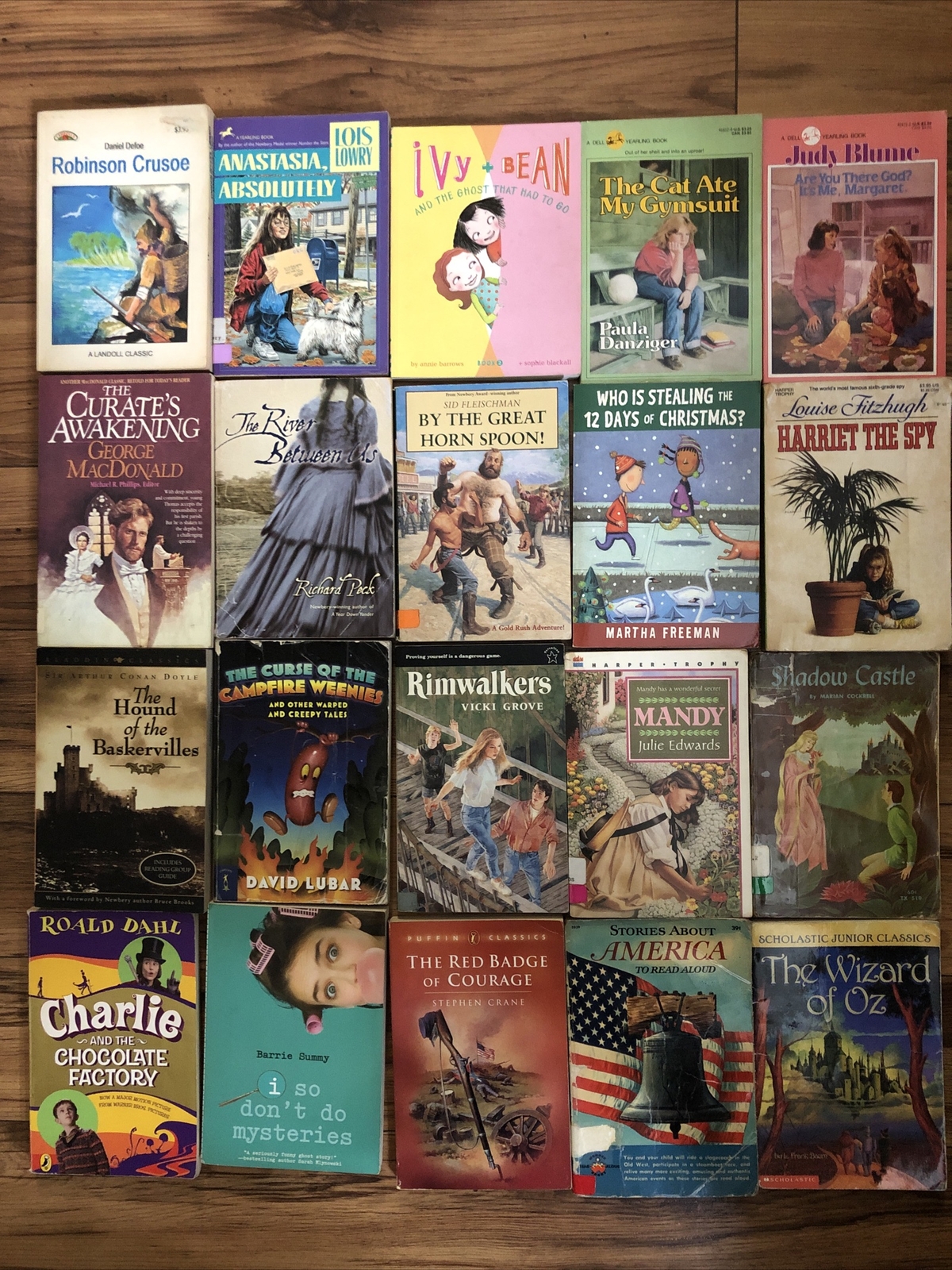 Lot of 20 Chapter Children Young YOUTH RANDOM UNSORTED BOOKS MIX Exlib
