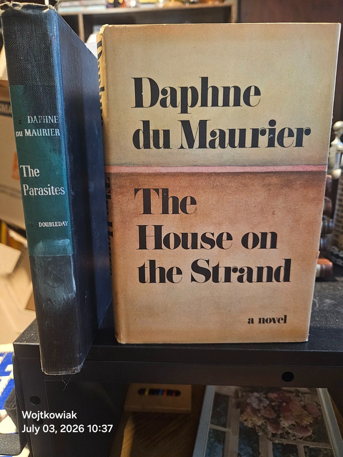 107# Daphne du Maurier 2 Book Lot Parasites 1950 House on Strand 1969 HC