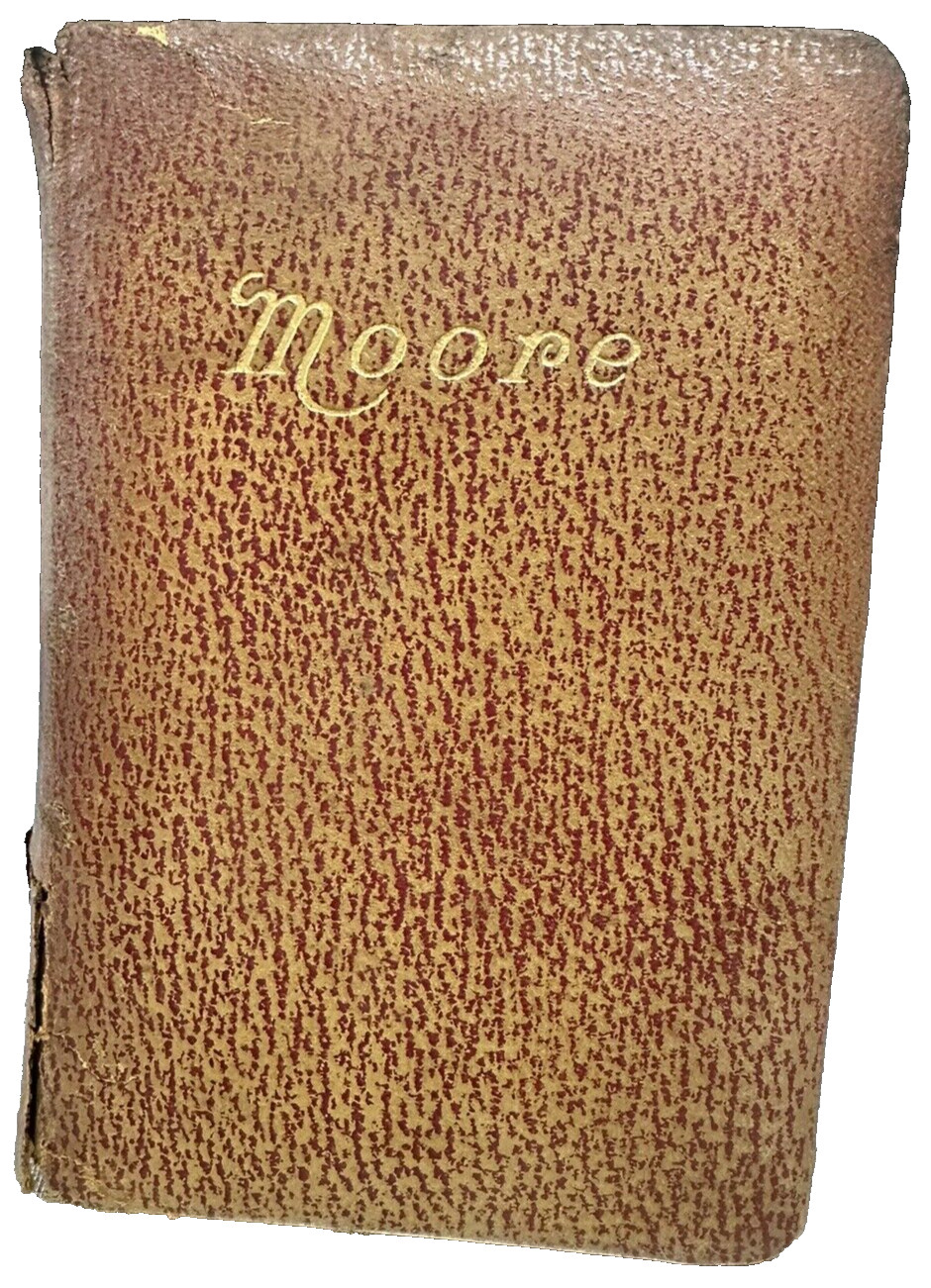 The Poetical Works Of Thomas Moore 1800’s New York Hurst & Company Publishers