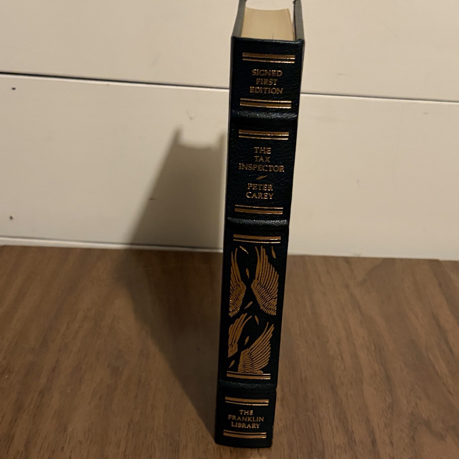 Peter Carey The Tax Inspector Signed First Edition Franklin Library Leather HC