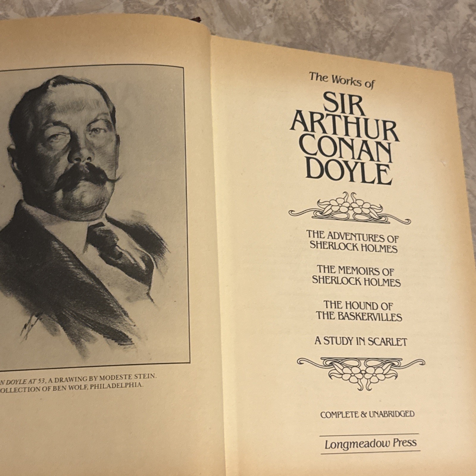 Longmeadow Press Works Of Sir Arthur Conan Doyle Complete Bonded Leather 1984