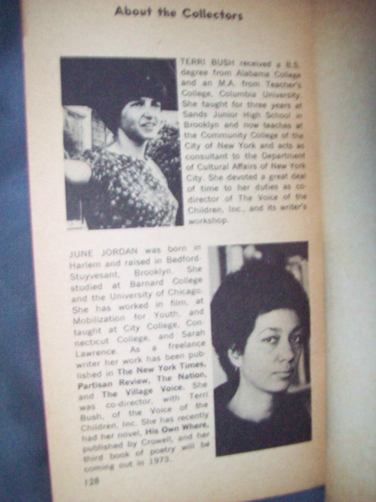 Rare: THE VOICE OF CHILDREN June Jordan SOULSCRIPT NYC 1970s Harlem Puerto Rico