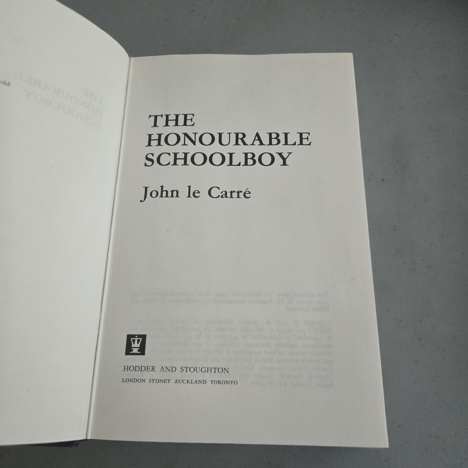 John le Carre The Honourable Schoolboy 1st UK Edition HCDJ 1977