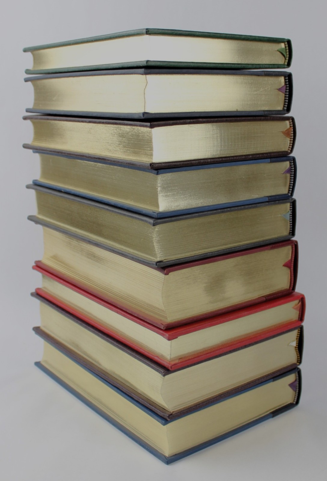 9 FRANKLIN LIBRARY HARDCOVER LEATHER BOUND BOOKS * UNREAD * COLLECTIBLE * DECOR