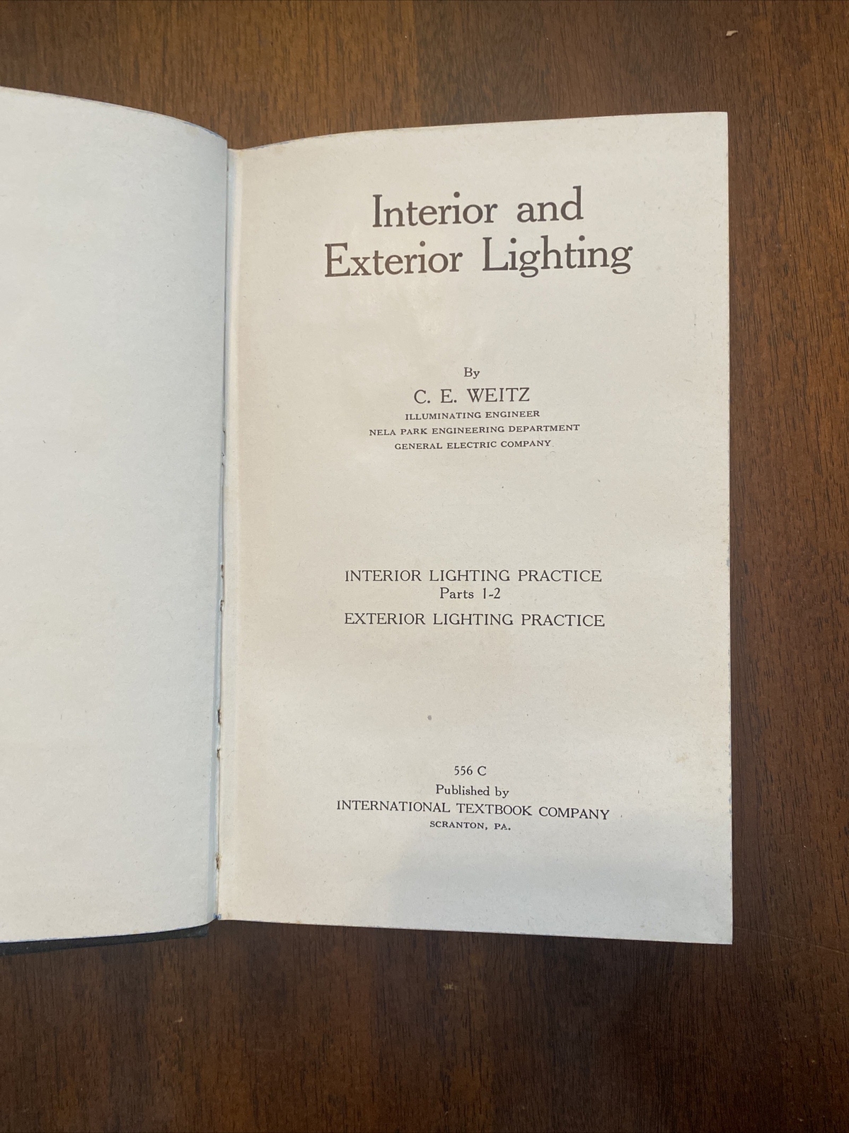 International Textbook Company – 556C Interior And Exterior Lighting 1943
