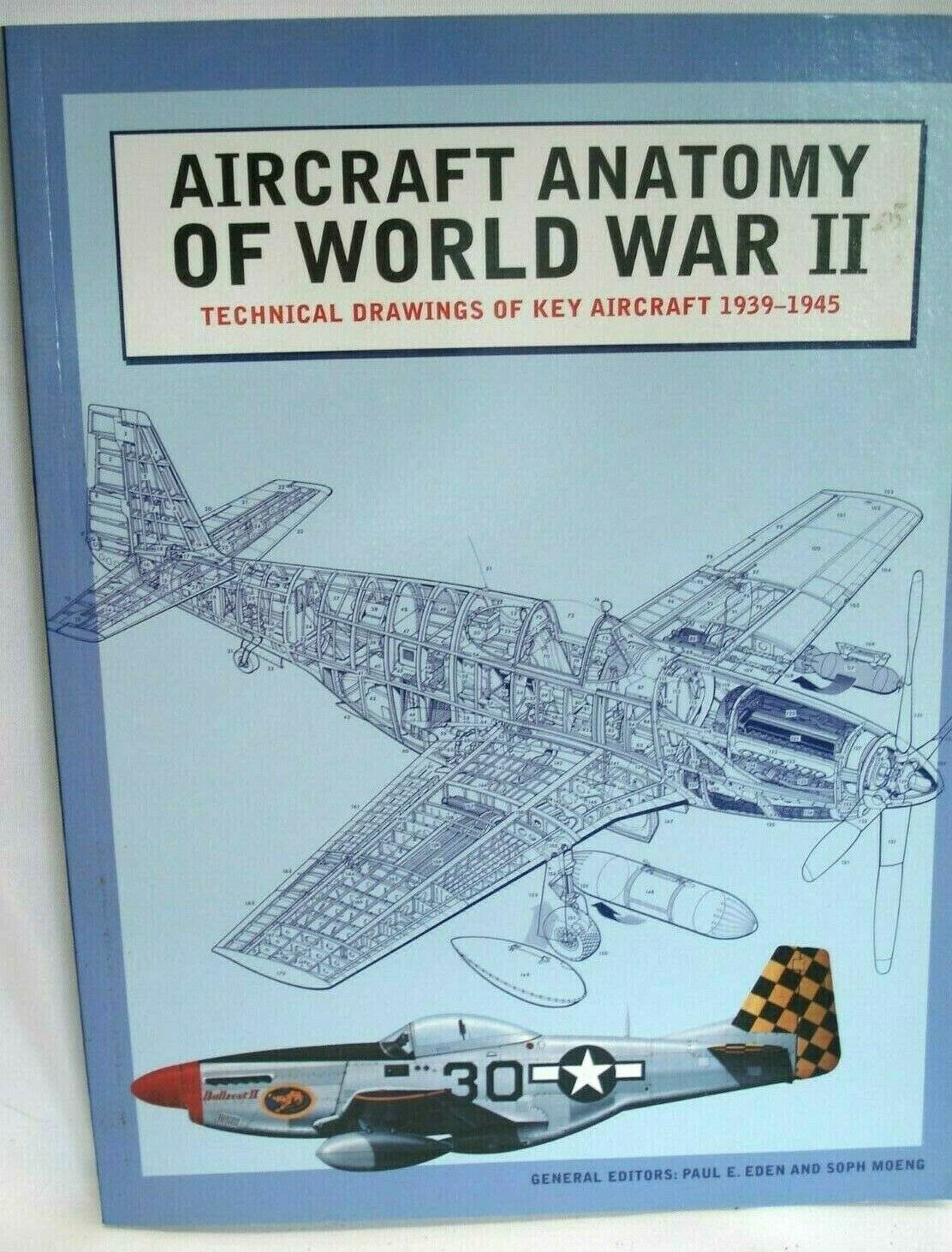 2009 AIRCRAFT ANATOMY OF WWII TECHNICAL DRAWINGS 1939-45 HISTORICAL BOOK