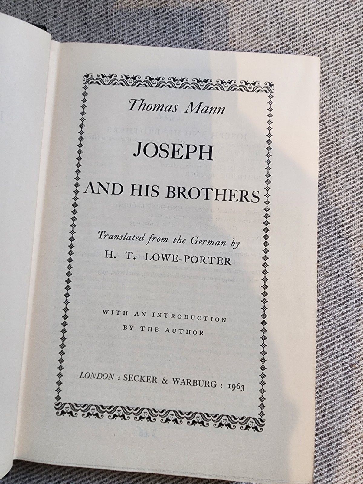 Thomas Mann – Joseph and His Brothers – Alfred A. Knopf 1963, Complete, Vintage