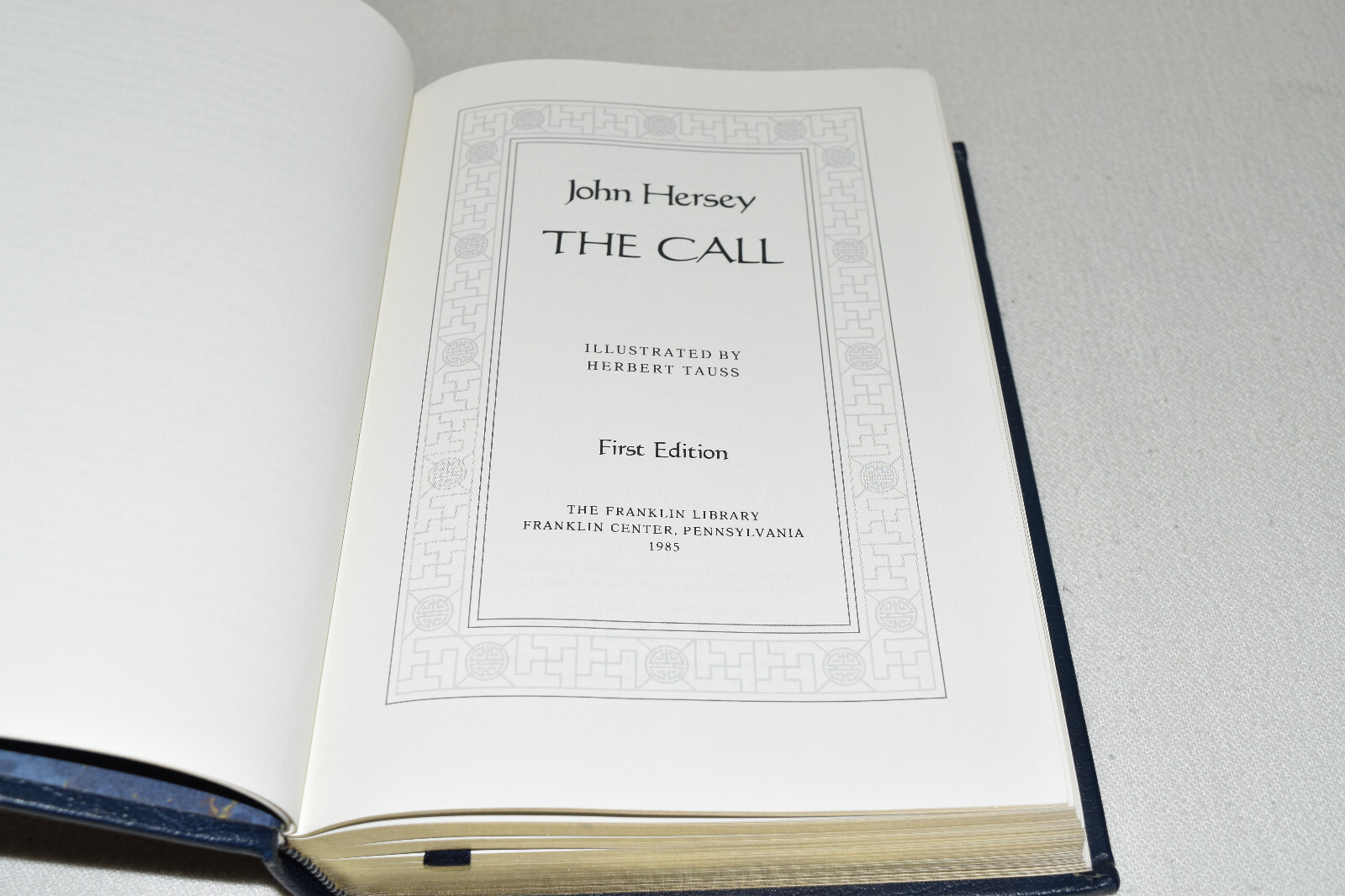 🖊SIGNED FIRST EDITION Franklin Library THE CALL John Hersey 1985 LEATHER OOP