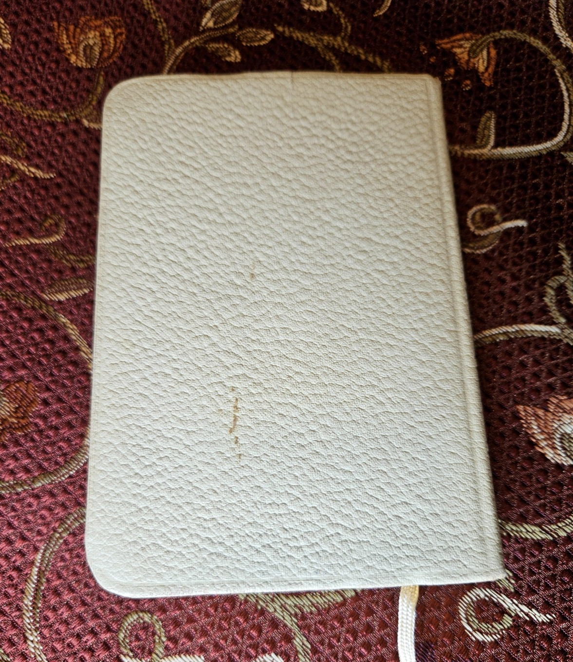 MY PRAYER BOOK by Father Lasance – 1953 Benziger Brothers, White Faux Leather