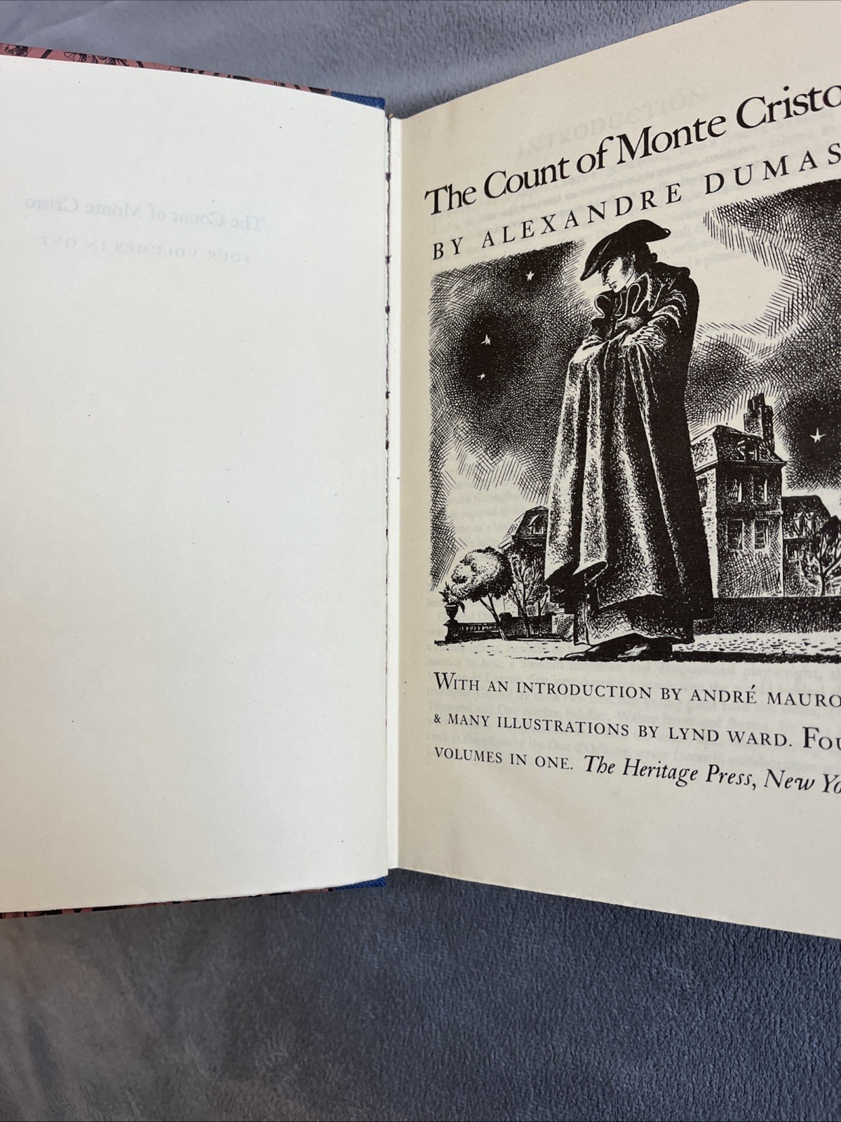 The Count of Monte Cristo by Alexandre Dumas Heritage Press 1941 Lynd Ward Box