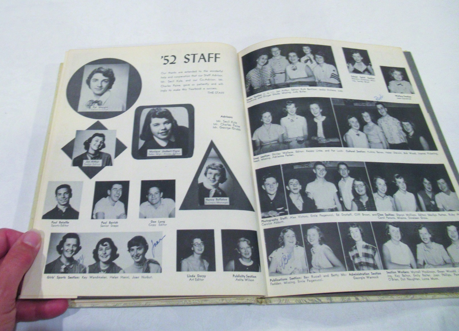 Sequoia High School yearbook, Cherokee, c. 1952