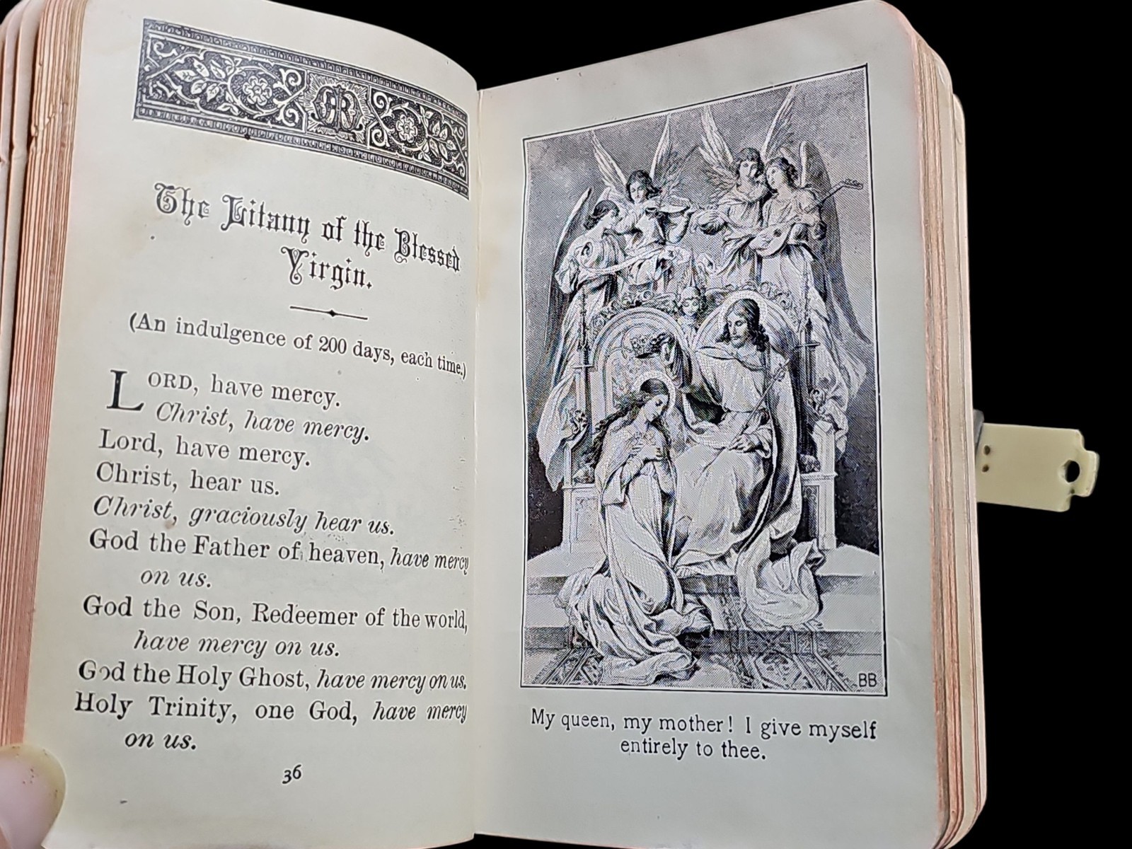 Antique 1888 Celluloid Prayer Book The First Communicants Manual Devotional