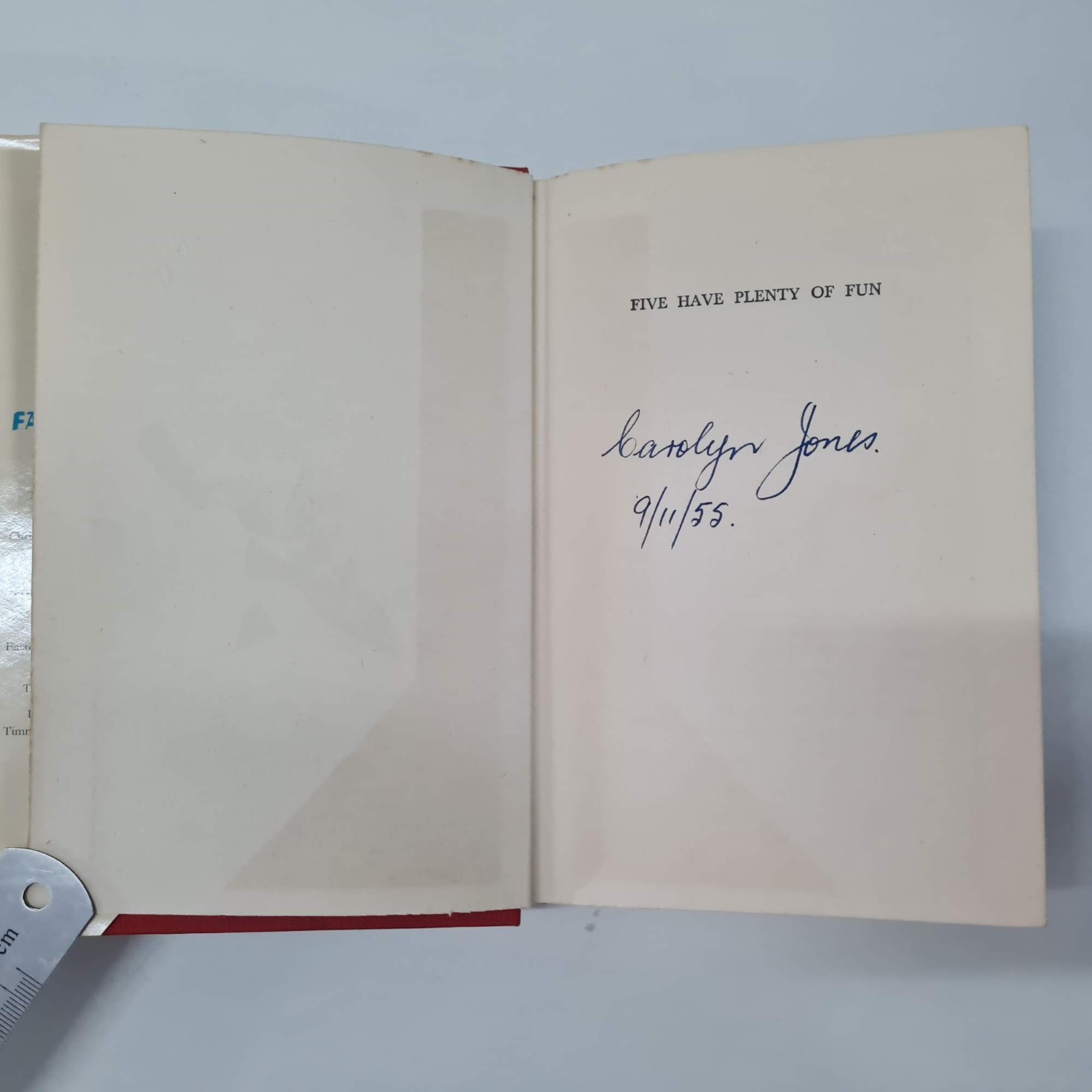 Five Have Plenty of Fun by Enid Blyton HCDJ 1955 1st Edition THE FAMOUS FIVE