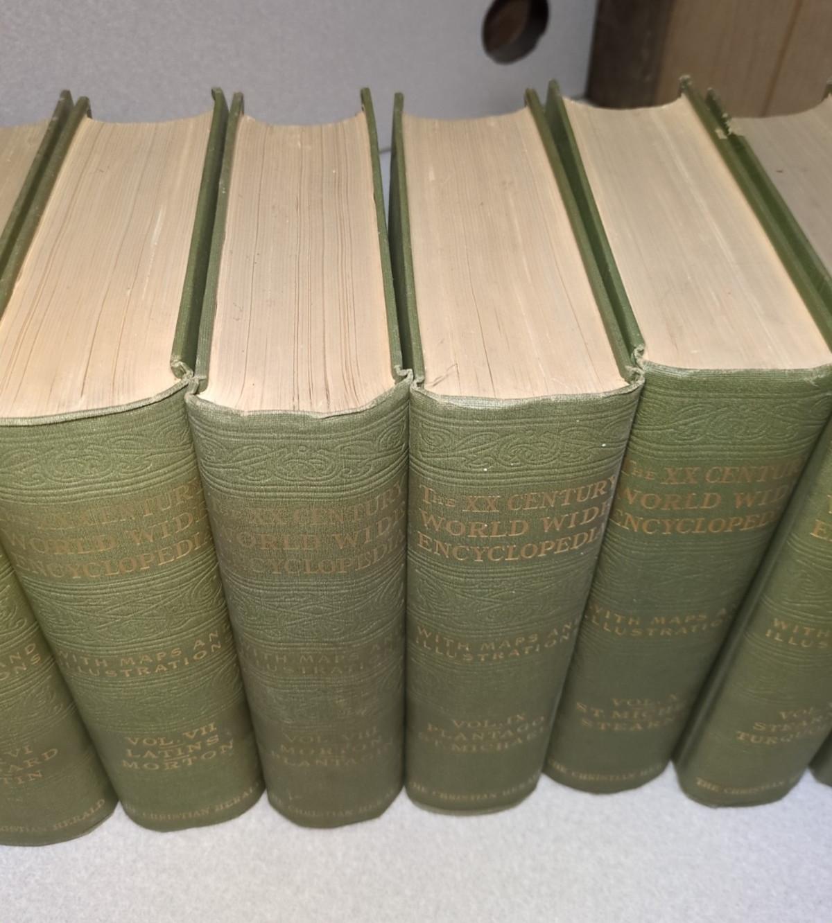 Twentieth Century World-Wide Encyclopedia 1903 Ambrose Johnson 12 volumes