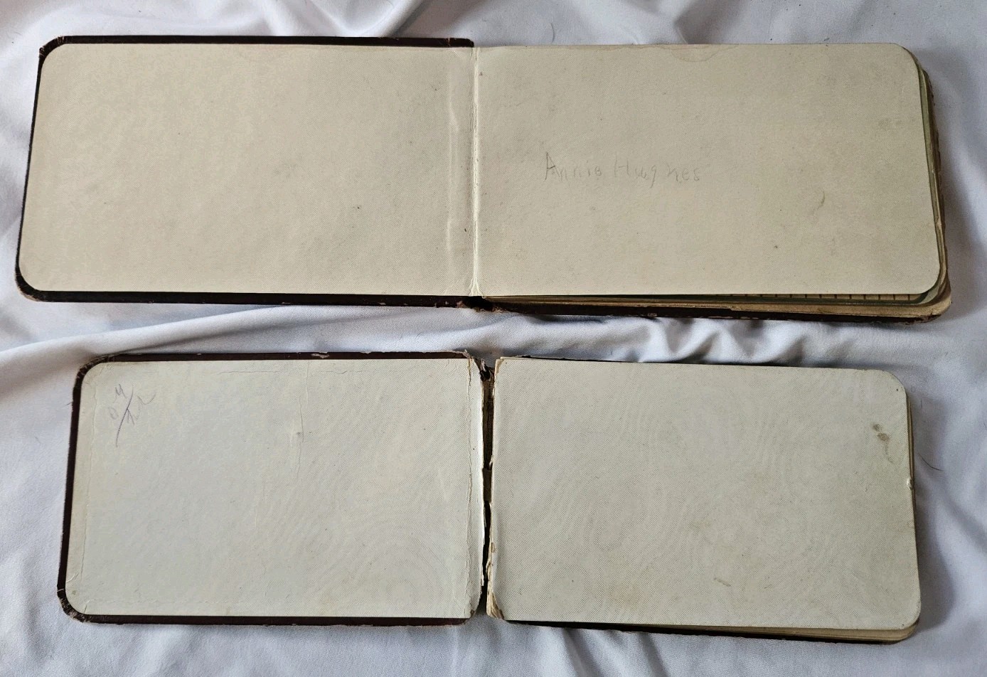 Lot 2 Antique Vintage 1880’s Autograph Books Iowa Texas Nearly Full