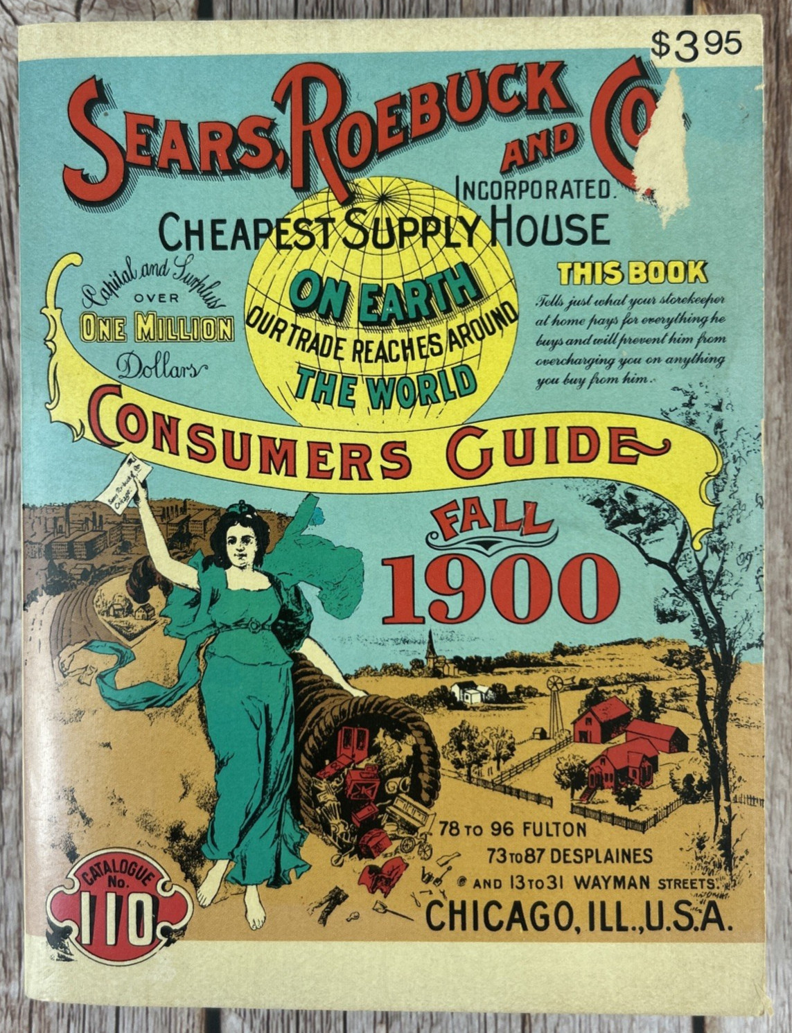 VINTAGE SEARS ROEBUCK AND CO. FALL 1900 CONSUMERS GUIDE CATALOG 1970 REPRINT