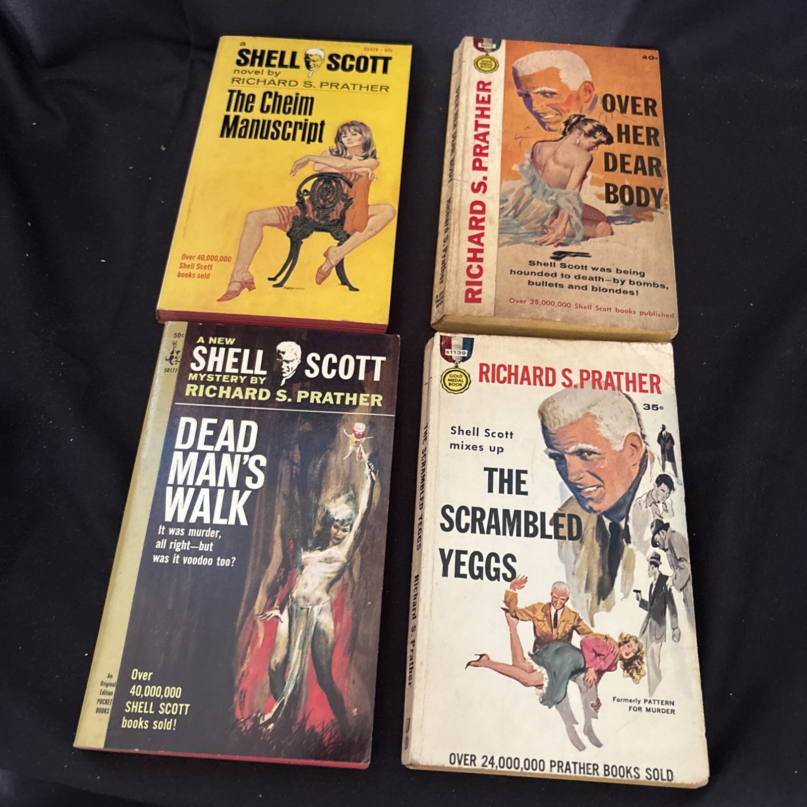 Lot Of 15 Vintage Richard S. Prather Crime/Mystery Paperback Books ~ Shell Scott