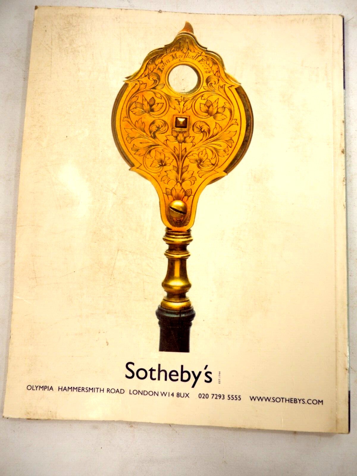 Sotheby’s Fine Instruments of Science & Technology May 30, 2002 Auction Catalog
