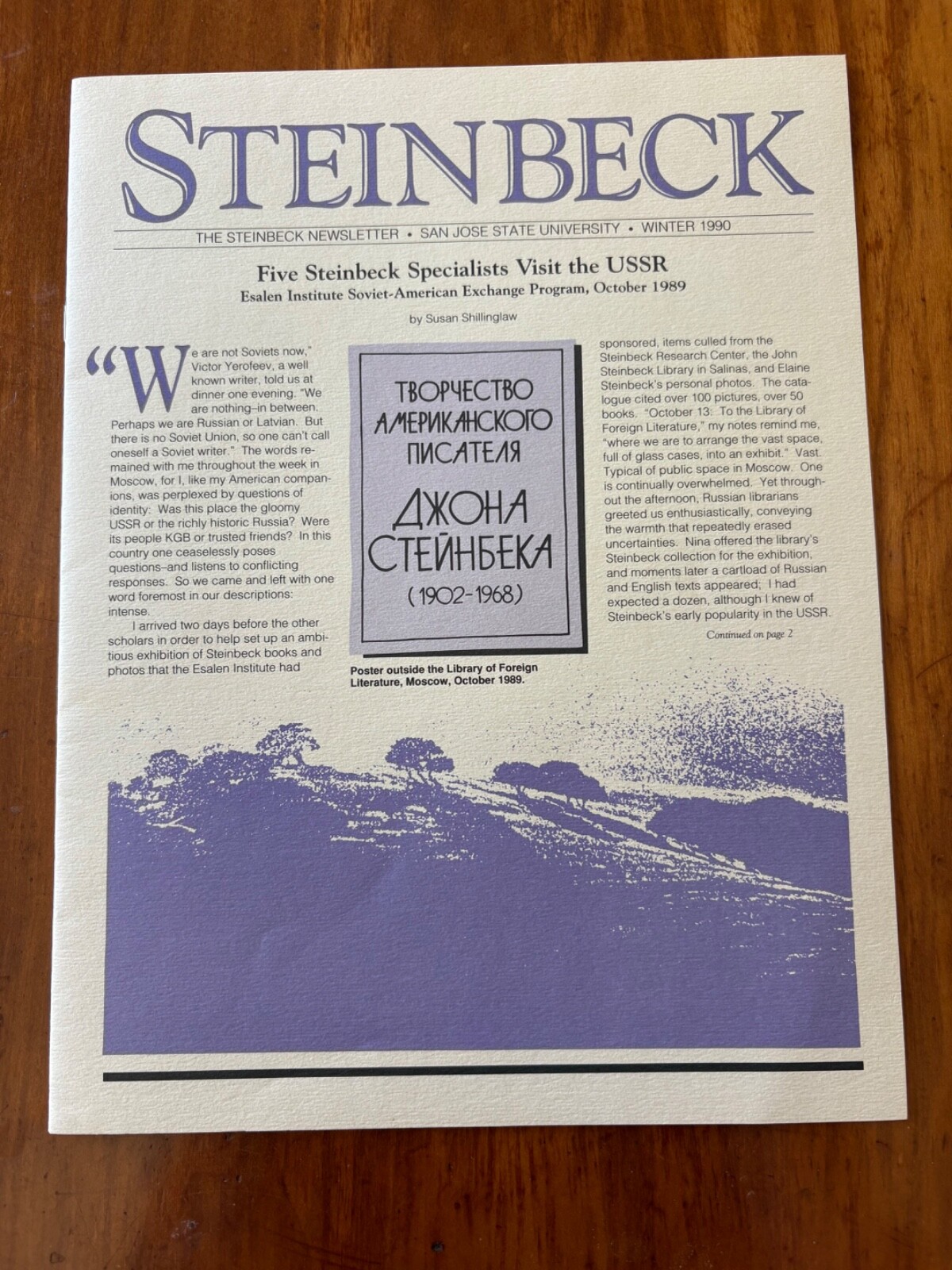 SEVEN JOHN STEINBECK NEWSLETTERS 1987-1992 SAN JOSE STATE UNIVERSITY FINE!