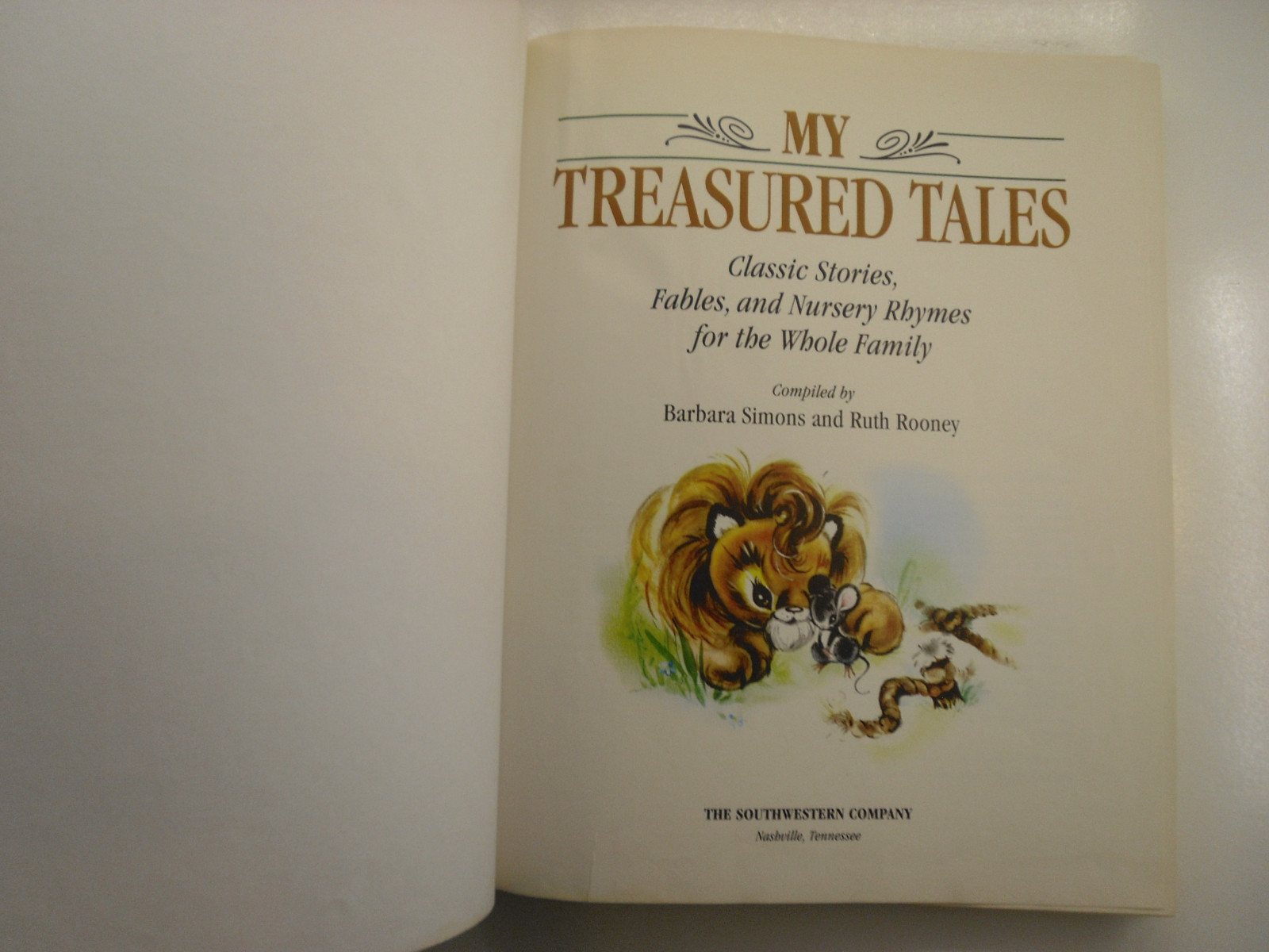 My Treasured Tales, Classic Stories, Fables, Nursery Rhymes, Cathy Barnes, 1995