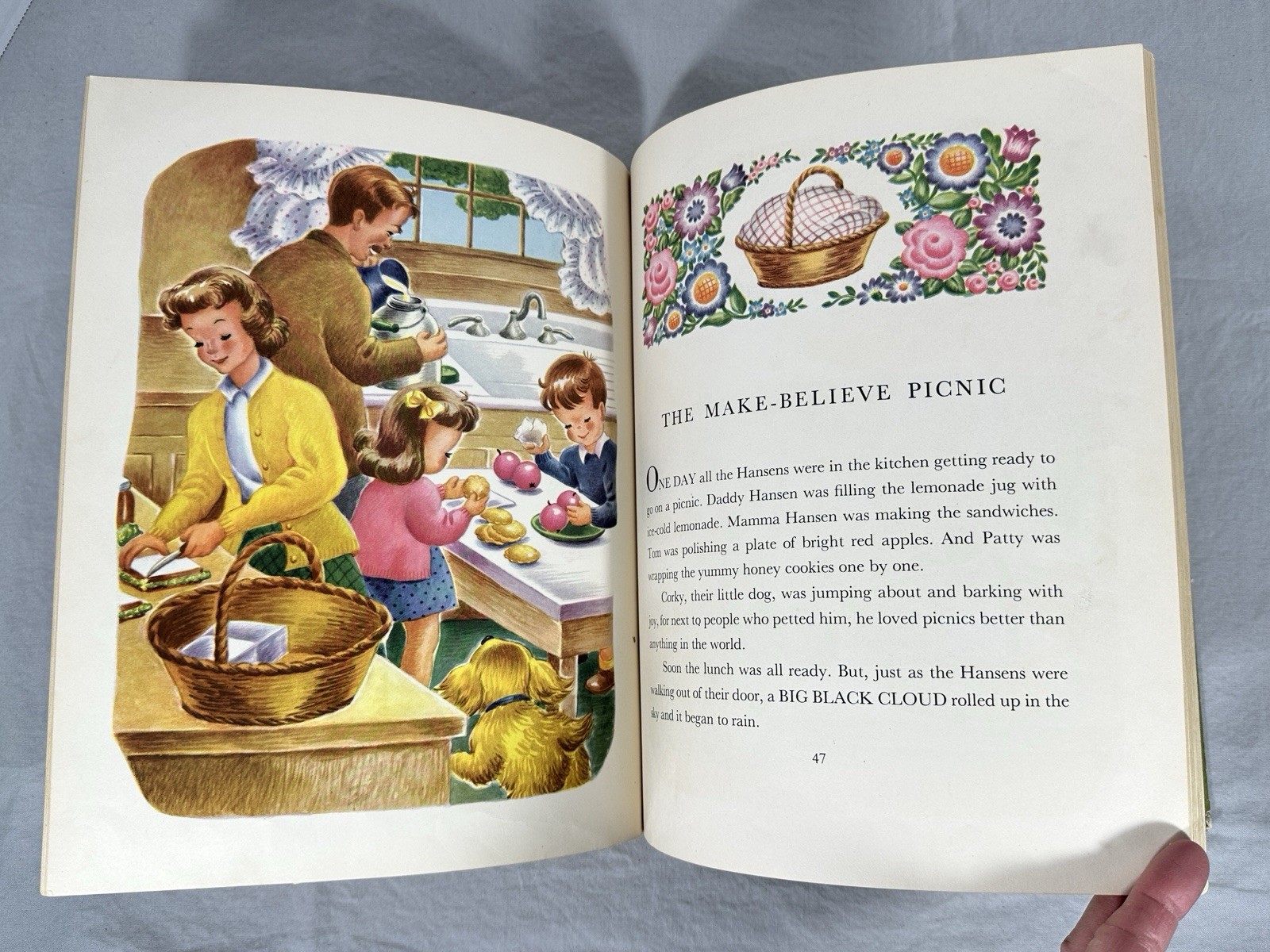 Vintage 1948 The Everyday Story Book Rand McNally Illustrated Children’s Book