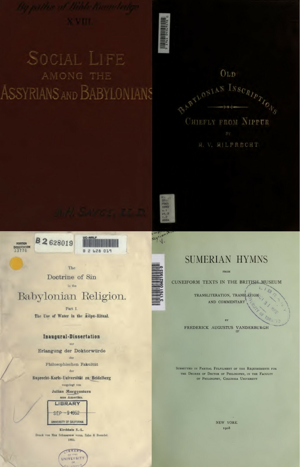 204 Books Ancient Mesopotamia Sumerians Chaldea Babylonia Assyria – Vol.2 on DVD