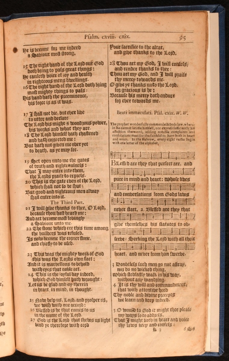 1672-1673 2vol The Psalter or Psalms of David, The whole Book of Psalms Colle…