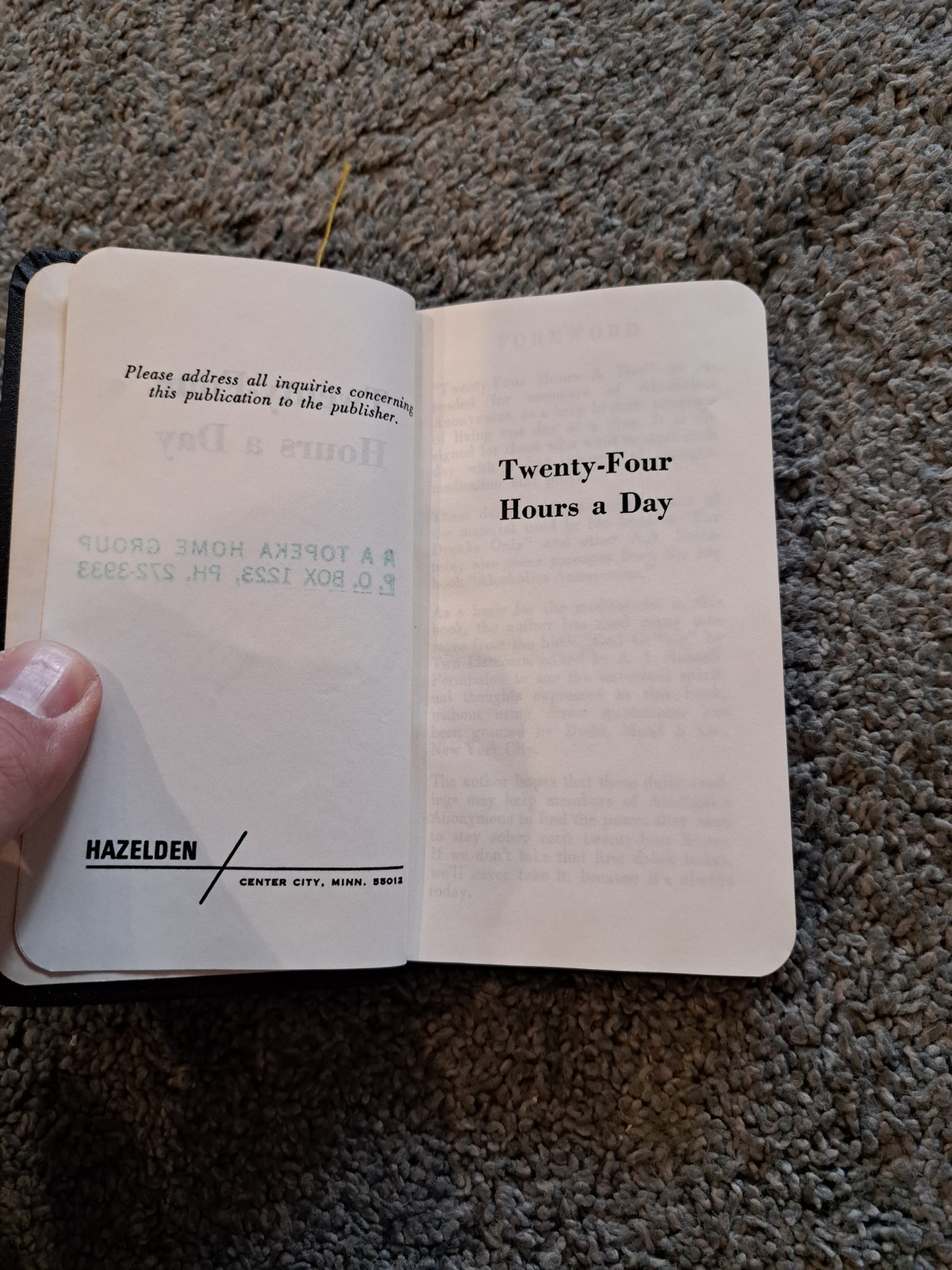 Twenty-Four Hours a Day Hazelden Alcoholics Anonymous