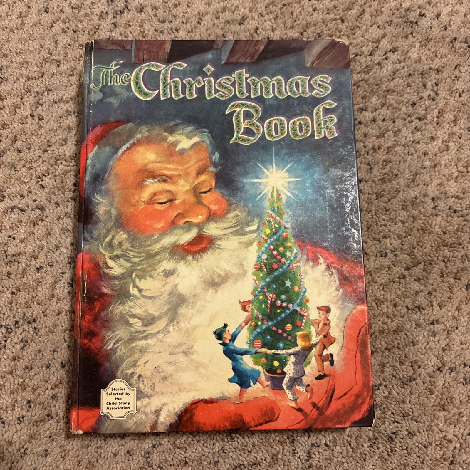Vintage 1954 The Christmas Book Hardcover Stories And Songs Whitman Publishing