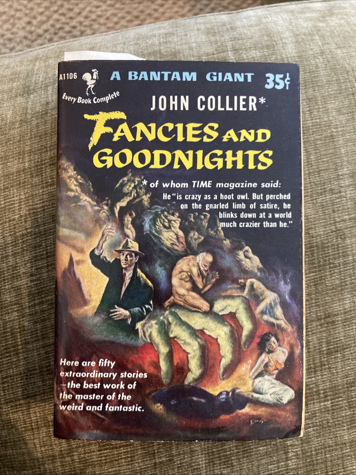 Fantasy Vintage Pb, Fancies & Goodnights, Collier, Bantam A1106, 1pb 1953, pg G