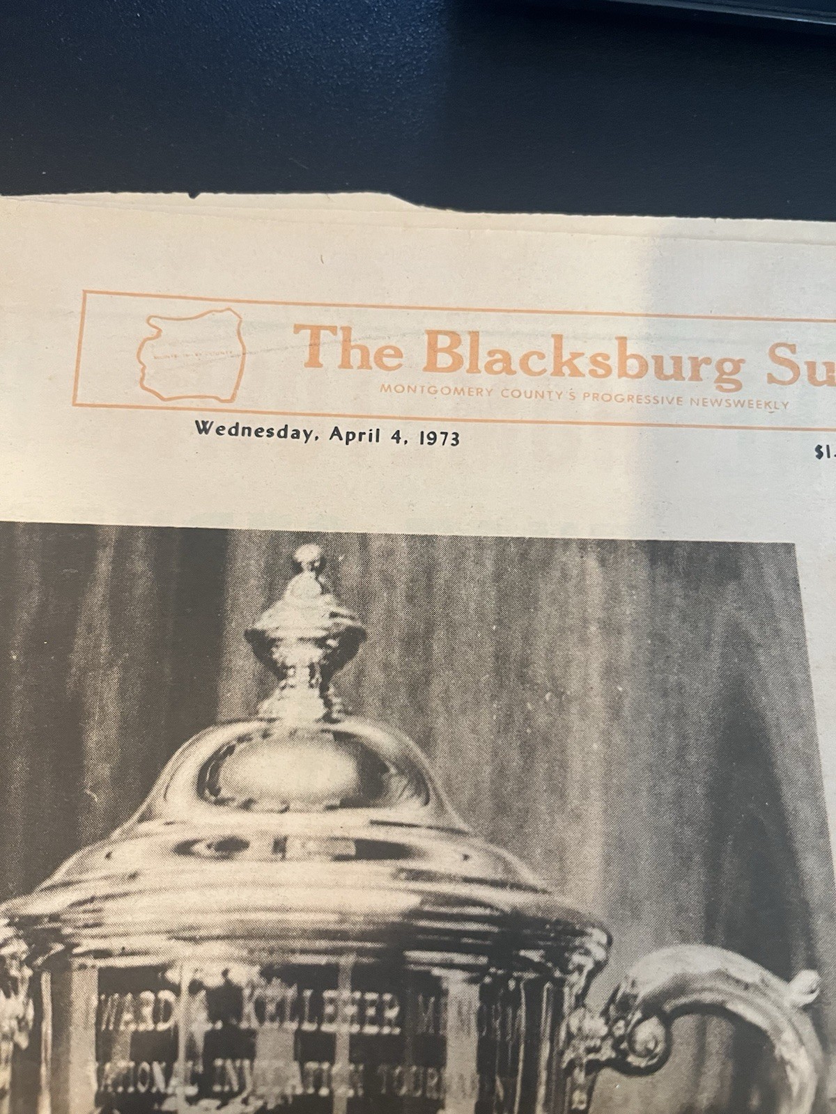 The Blacksburg Sun – VA Tech NIT Champions Souvenir Edition (1973)