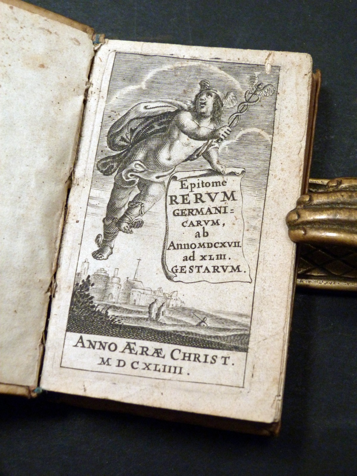 1644 vellum THIRTY YEARS WAR Leonhard Pappus Epitome Rerum Germanicarum HISTORY