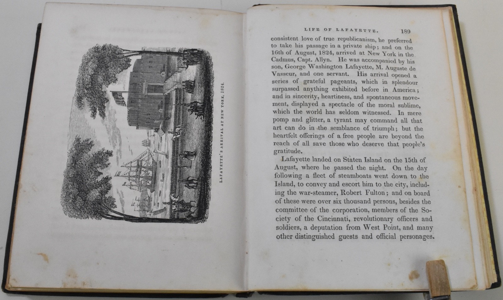 1847 PICTORIAL LIFE OF GENERAL LAFAYETTE Youth’s Biography Wood Engravings