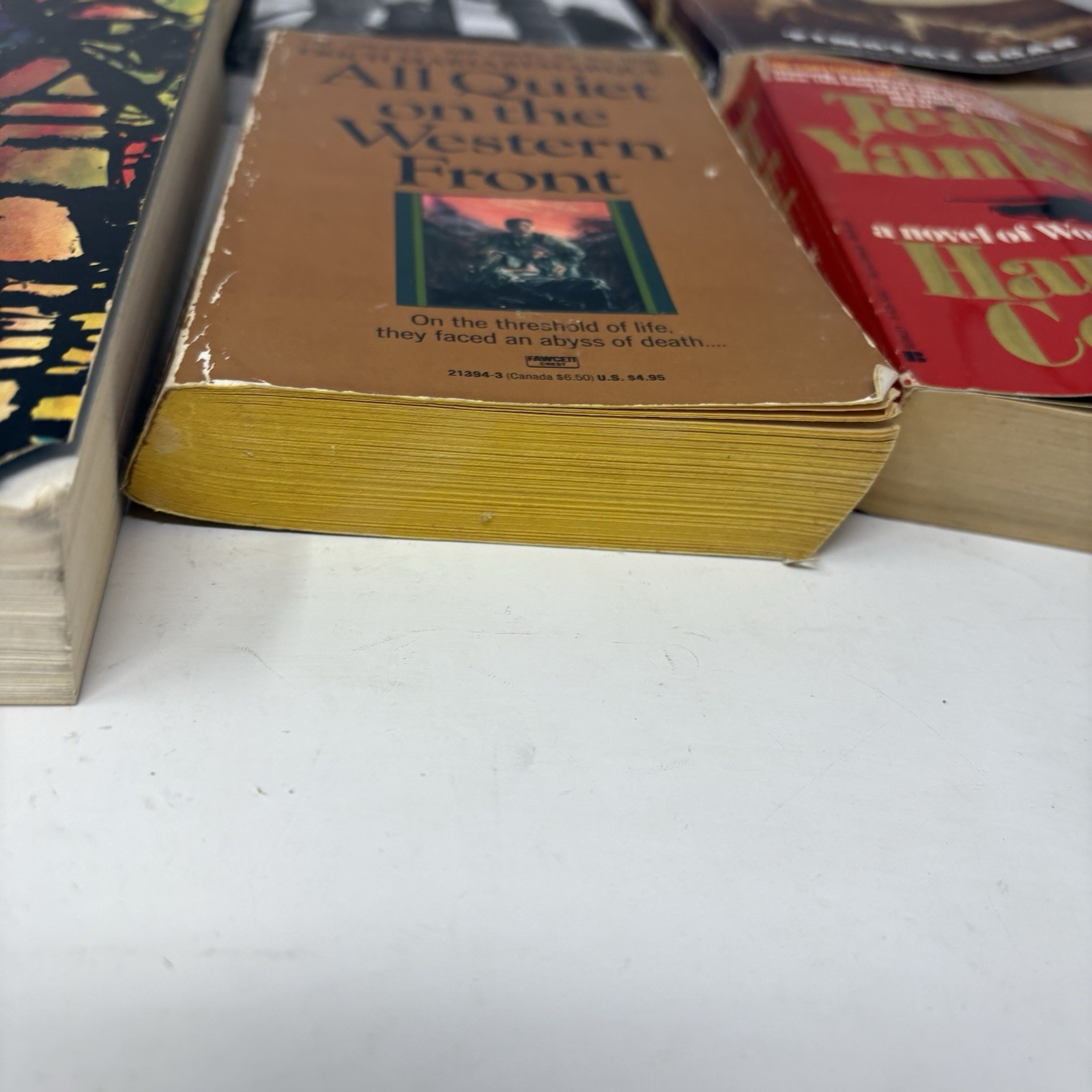 Military Book Lot All Quiet Western Front Team Yankee Flanders Basilone Ww2