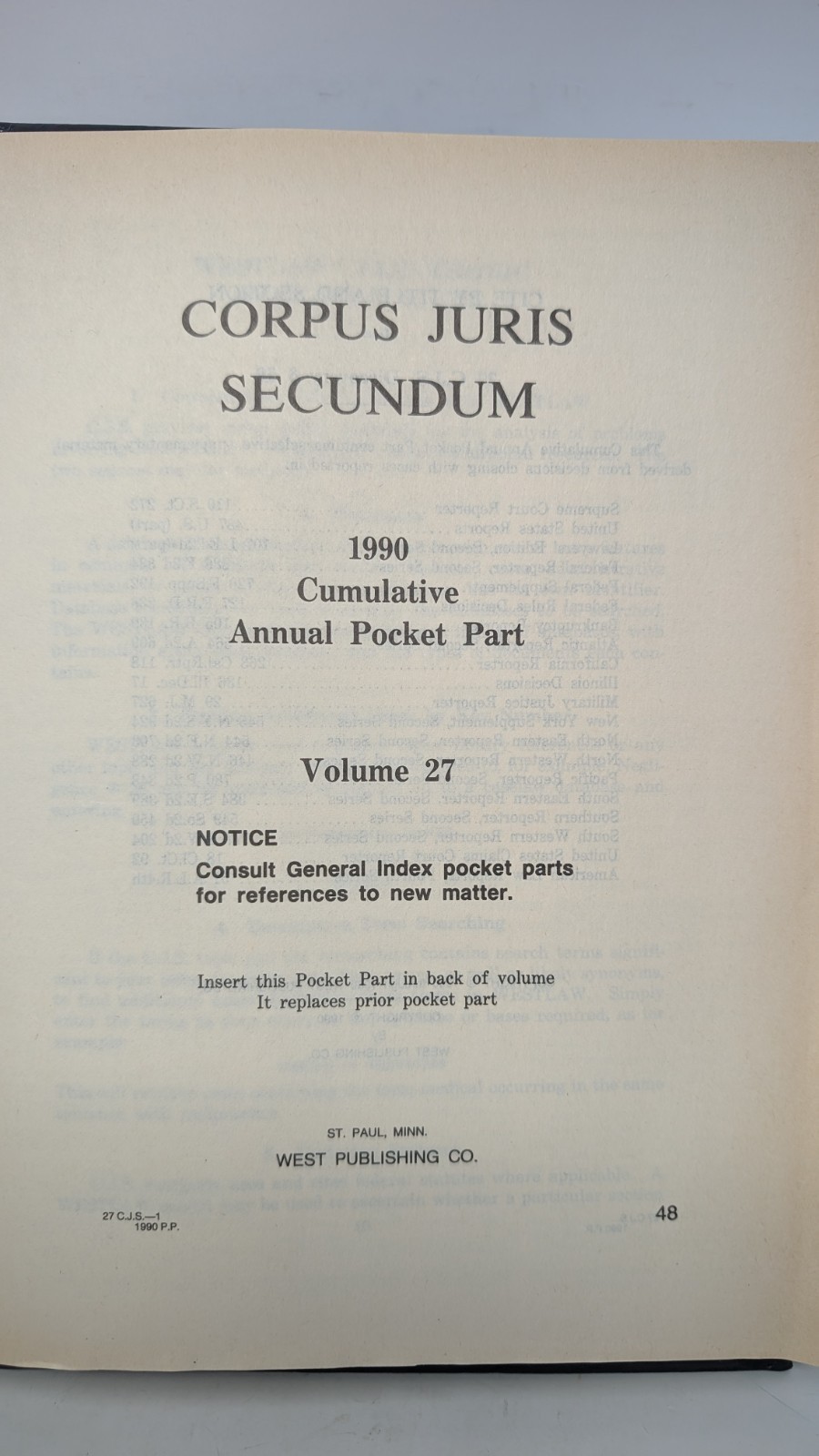 Corpus Juris Secundum Lot Vol 27 and 27A-C: Discover – Divisional, Divorce 1-End
