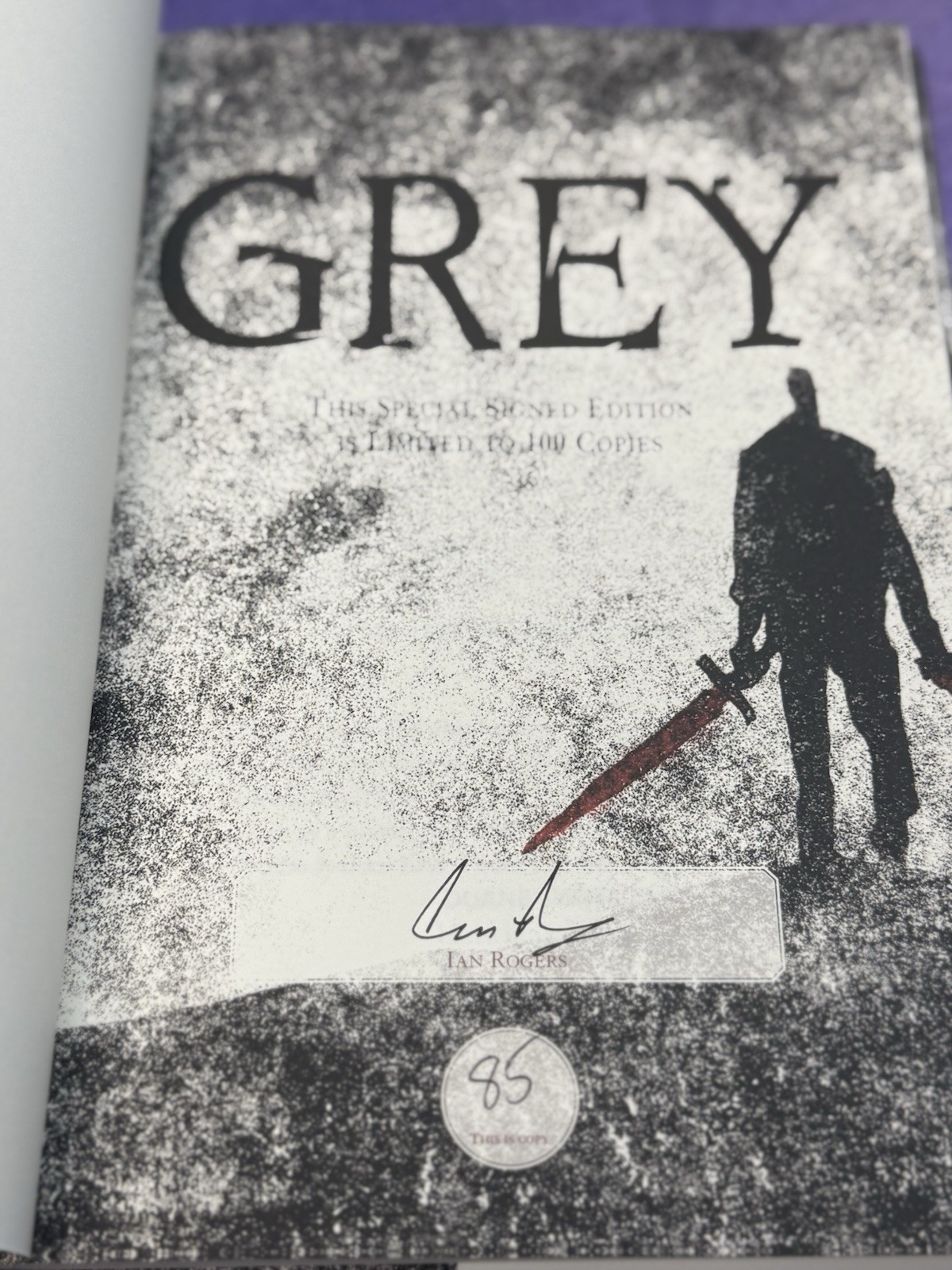 Grey Ian Rogers Signed Limited Edition Hardcover