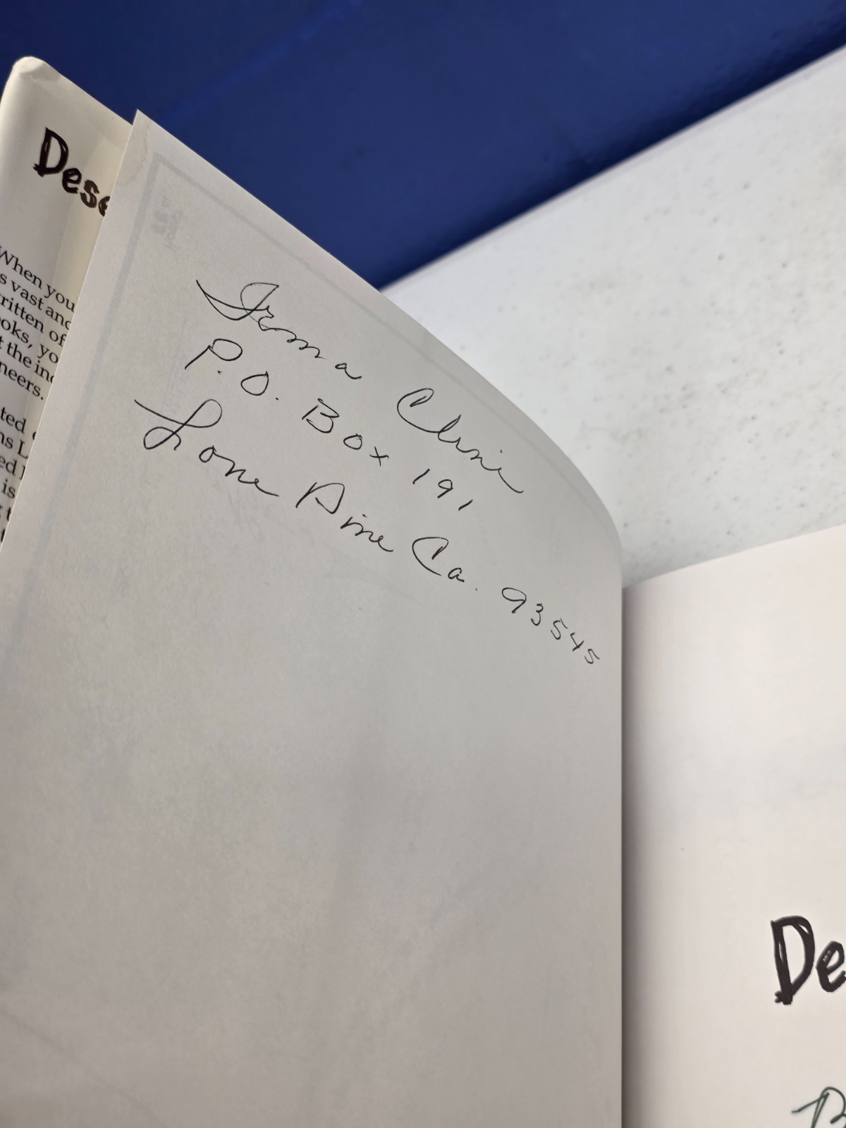 Desert Country (2002) – Bob Powers – Hardcover Americana – Signed